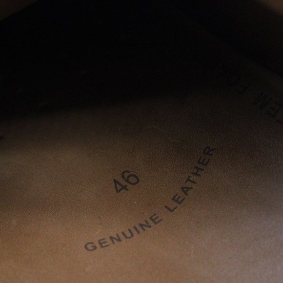 ECCO Seattle Oxfords Shoes Men Black Leather Lace Up Bike Toe Genuine Leather 46 - Picture 10 of 10